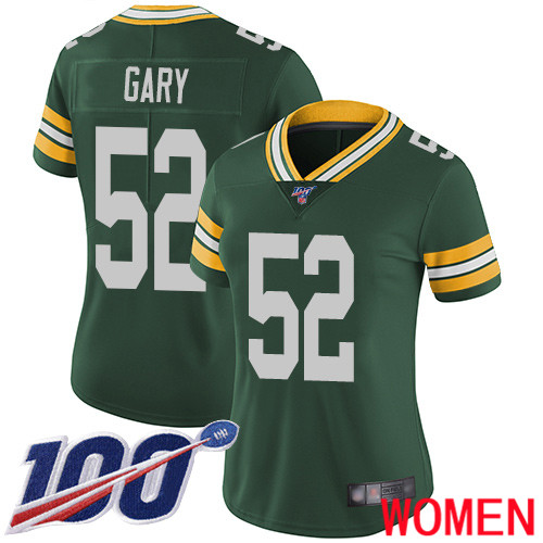 Green Bay Packers Limited Green Women 52 Gary Rashan Home Jersey Nike NFL 100th Season Vapor Untouchable